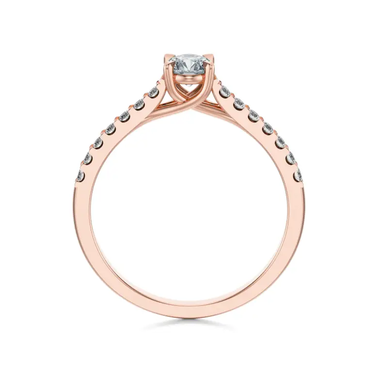 Pierścionek zaręczynowy z diamentami